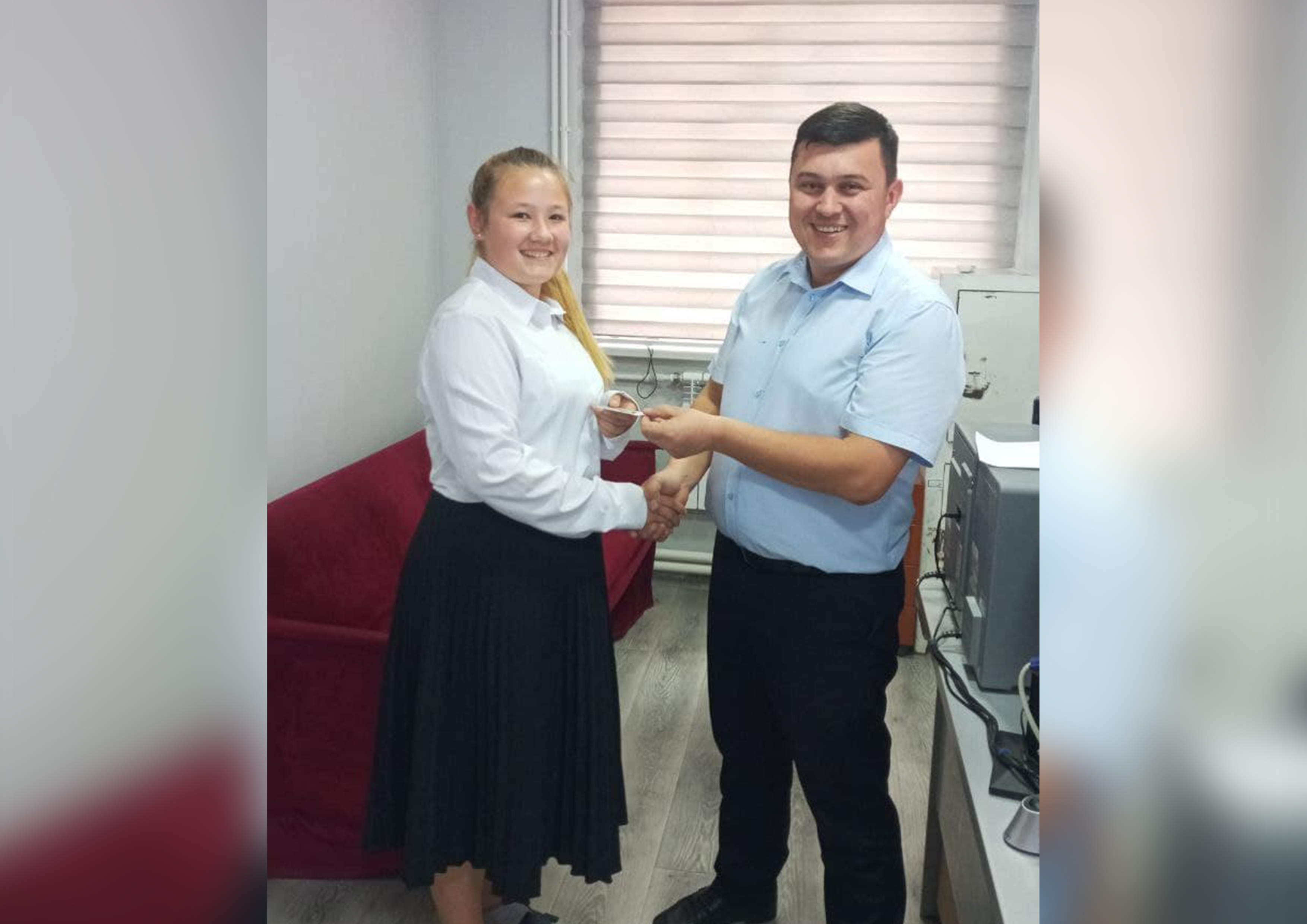 Sixteen-year-old inmates of the orphanage were given identification ID-cards